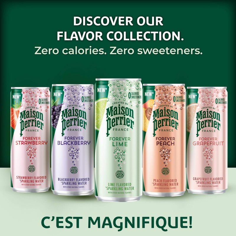 Maison Perrier Forever Grapefruit Flavored Sparkling Water, 11.15 Fl Oz