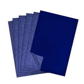 50 Sheets of Tracing Paper, Transfer Paper, Carbon Paper, Duplicate Paper, Pattern Paper, Graphite Paper, Tracing Paper, Architect Paper, A4 Copy for Wood, Canvas and Ceramic (Blue)