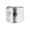 Hammered Chunky Cuff Bracelet for Women Gold Silver Wide Grooved