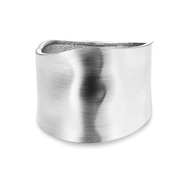 Hammered Chunky Cuff Bracelet for Women Gold Silver Wide Grooved Cuff Bracelet Irregular Trendy Wrist Wrap Bracelet Minimalist Thick Wrist Cuff Bracelet (Frosted Silver)
