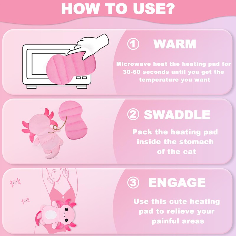 Heating Pad-Newt-Pink