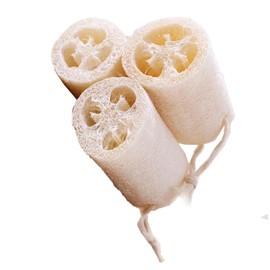 Healeved 3pcs Natural Loofah Brush Shower Brush Loofah Soft Loofah Brush Loofah Bathing Brush Exfoliator Loofah Brush Body Practical Shower Brush Smooth Skin Brush Mens Shower Brush White