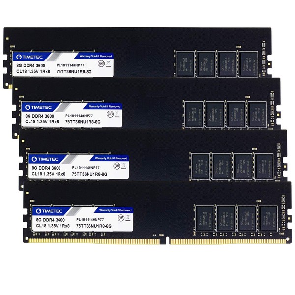 Timetec Hynix IC CJR 32GB Kit (4x8GB) DDR4 3600MHz PC4-28800