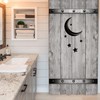 Yookeb Stall Barn Door Bathroom Shower Curtain 36W by 71H
