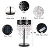 Solar Crystal Table Lamps,Solar Table Lamp Outdoor,Moroccan Metal Tabletop Decorative,Waterproof