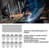 20Pcs Plasma Cutting Torch Consumables Electrode Tip Nozzle for AG-60