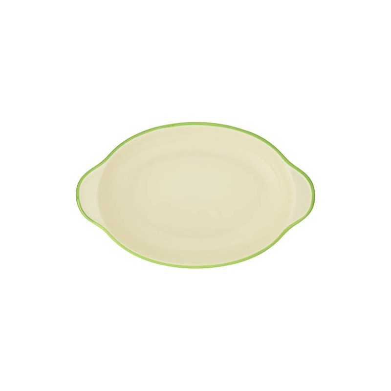 Banko Ware 12476 Oven-safe, Color Line, Oval Au Gratin Plate,