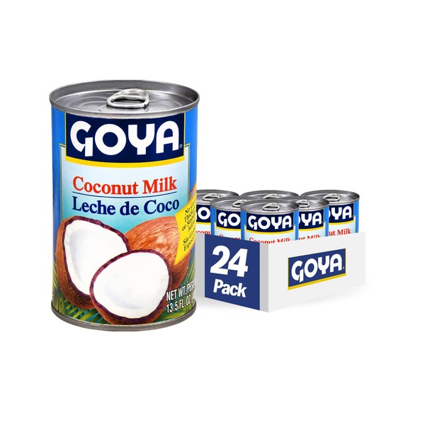 Goya Foods Unsweetened Coconut Milk, 13.5 Fl Oz (Pack of 24)