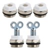 Pack of 5 Radiator Bleed Valve with 2 Bleed Keys,