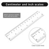 3 Pack 15cm Clear Ruler 6 in Small Ruler Plastic