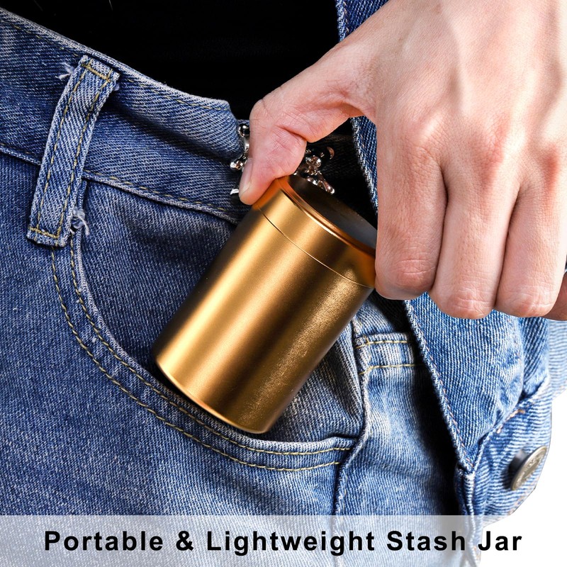 Yesland 8 Pack Smell Proof Containers, 1.7 oz Aluminum Storage