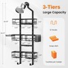 Vatex Shower Caddy Hanging Organizer, 3 Tier Adjustable Bathroom Shelves,