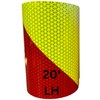 REFLECTIVE SOLUTIONS- V98 Chevron Tape- Lime Yellow Red Stripe Reflective