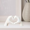 SRJ PRODUCTS Heart Hand Gesture Sculpture, Resin Love Gesture Statue