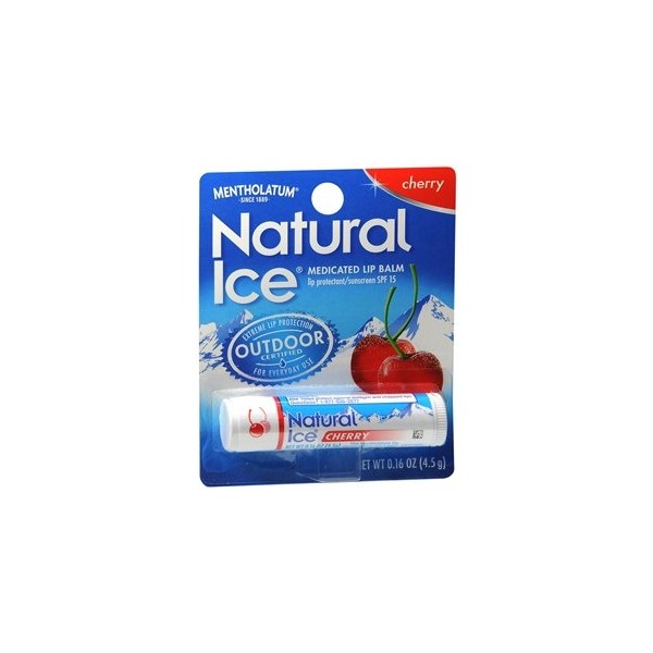 Natural Ice SPF15 Cherry Flavor Lip Balm 3 Pack by Unique Sports Accessories