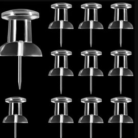 FSSTUD 20 Pcs 1.8 Inch Giant Large Push Pins Big Cork Board Thumb Tacks Jumbo Hanging Pins Bulletin Board Thumbtacks Wall Craft Pins School Office Supplies White