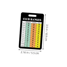 SUPVOX 12 Sheet Golf Scorecards and Distance Charts Durable Scorekeeping Cards for All Skill Levels Easy Reading Design Portable for Golf Bags and Pockets