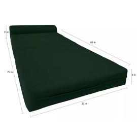 Amfuton Hunter Sleeper Chair Folding Foam Beds, Portable Lounger Bed 6 x 32 x 70