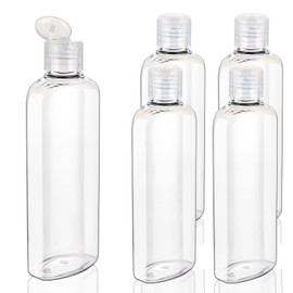 Wowang Travel Shampoo and Conditioner Bottles 7.7oz 5 Pack Leak Proof Plastic Squeeze Bottle with Flip Cap Refillable Containers Travel Bottles for Toiletries Lotion Shampoo Conditioner