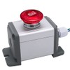 mxuteuk 22mm Stainless Steel Metal Latching Emergency Stop Push Button