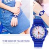 Boys Girls Sports Wristwatches Waterproof Children Quartz Analog Watches Blue