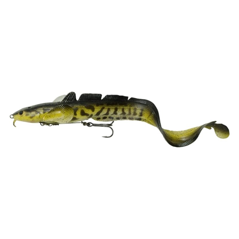 Savage Gear 3D Burbot Shallow - Rubber Bait, Colour: Gold