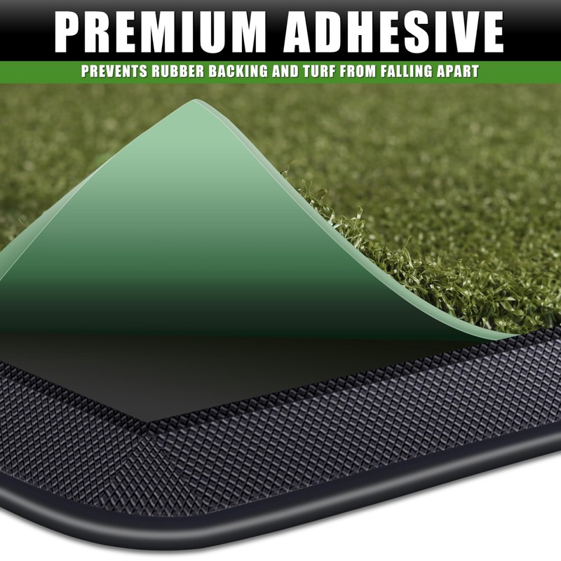 CHAMPKEY Dual-Turf Golf Hitting Mat | Come with 9 Golf