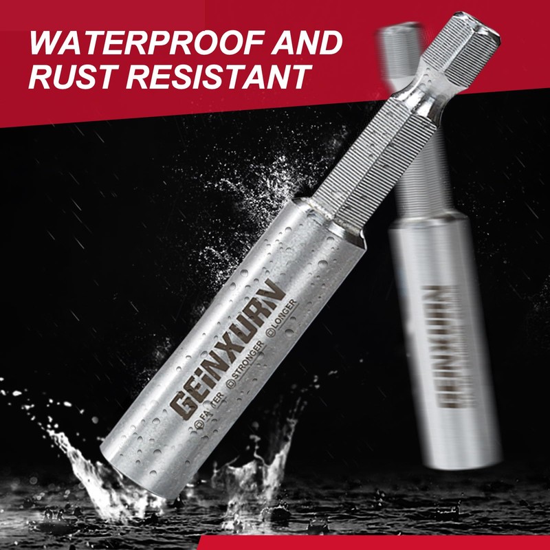 Geinxurn 2Inches Stainless Screwdriver Bit Holders, 5PACK Extension Socket Drill