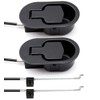 ttmagic 2Pcs Metal Recliner Handle Replacement Parts with Cable, Universal