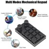 Macro Mechanical Gaming Keyboard 12 Keys 2 Knobs Programmable Wired