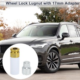 RATCHROLL Wheel Lock Lugnut with 19mm Adapter for Volvo #7612 Anti-theft Screw Nut Removal Key Socket 1set