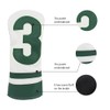 Scott Edward 1/3 Pcs Golf Club Covers, PU Big Number