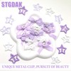STGDAK 24Pcs Mini Hair Bows For Women Girls Cute Star
