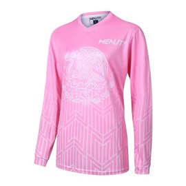 MENUTT Women Mountain Bike Shirts Long Sleeve Mexico MTB Off-Road Motocross Jersey Quick Dry&Moisture-Wicking