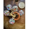 Handmade Confetti Stitch Markers For Crochet And Knitting or earrings.
