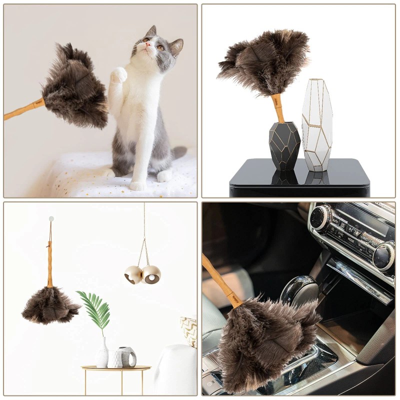 Aldwin Ostrich Feather Duster, 16 Inch Ostrich Feather Duster With