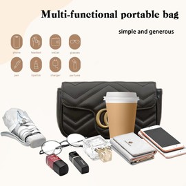 Bcenoilua Damen Umhängetasche, PU Leder Crossbody Umhängetasche Kleine Kette Schulterriemen Umhängetasche, Abnehmbarer Schulterriemen Lingge Tasche, Abendtasche, Stadttasche