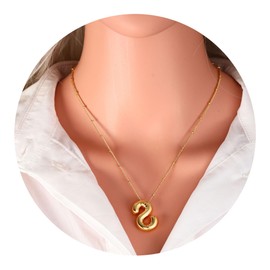 JJDreams Gold Alphabet Choker Necklace,Initial Necklace for Women, Letter Necklace,Trendy Name Necklace,Initial Tag Necklace as a Birthday Gifts,Alphabet S