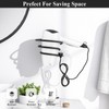Tindbea Hair Dryer Holder, Matte Black Blow Dryer Holder Wall