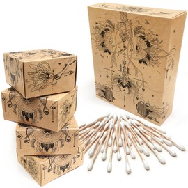 Nature Nerds - Cotton Buds (800 Pieces) Made of Bamboo & Organic Cotton, Plastic-Free, Q-Tips