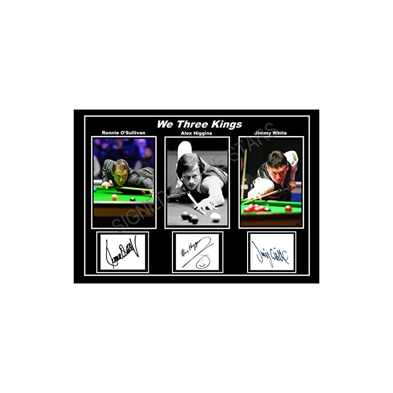 STUNNING QUALITY WE THREE KINGS SNOOKER. JIMMY WHITE. RONNIE O'SULLIVAN.