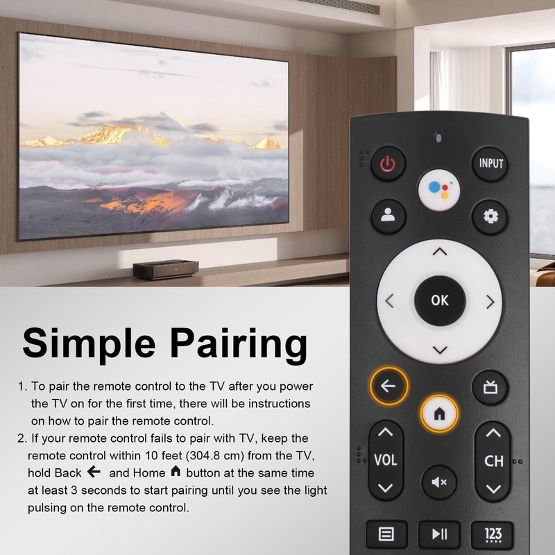 OSALOLO Control Remoto Universal Compatible con Hisense Smart Google TV