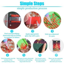 5D Diamond Art Painting Kits by Number for Adults Cottage Red Barn Diamond Art Painting Full Round Drill Crystal Rhinestone Embroidery Craft Kits for Home Wall Decor Kits 35x35cm