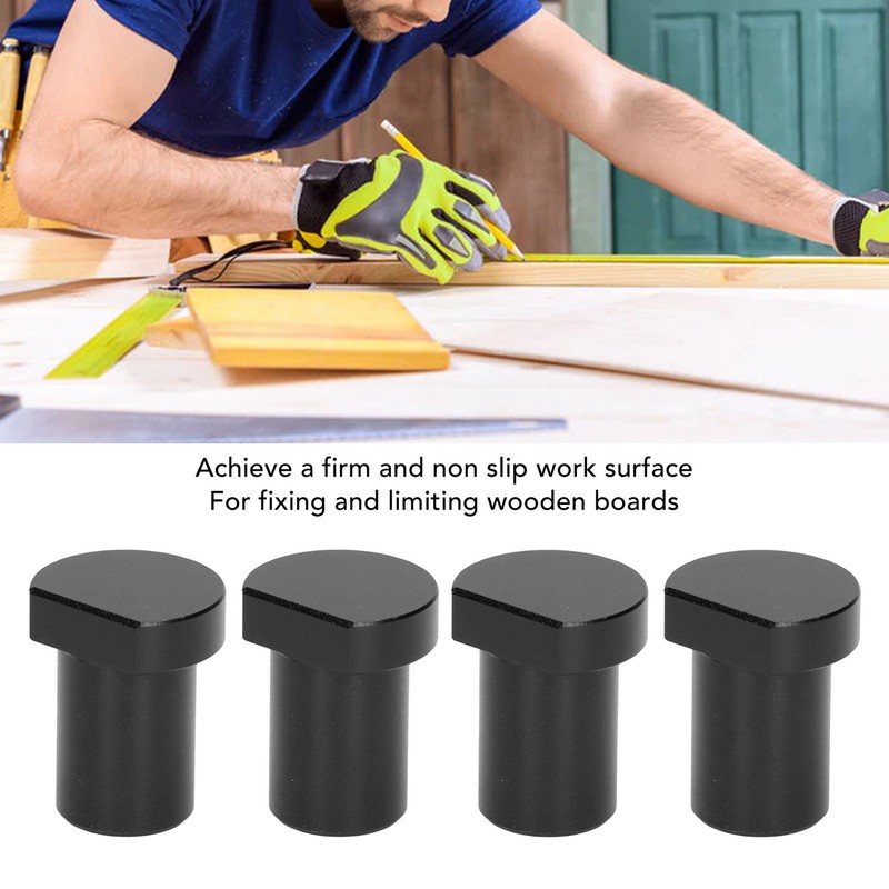 4PCS Woodworking Desktop Limit Blocks Multifunctional Workbench Peg Brake Stops
