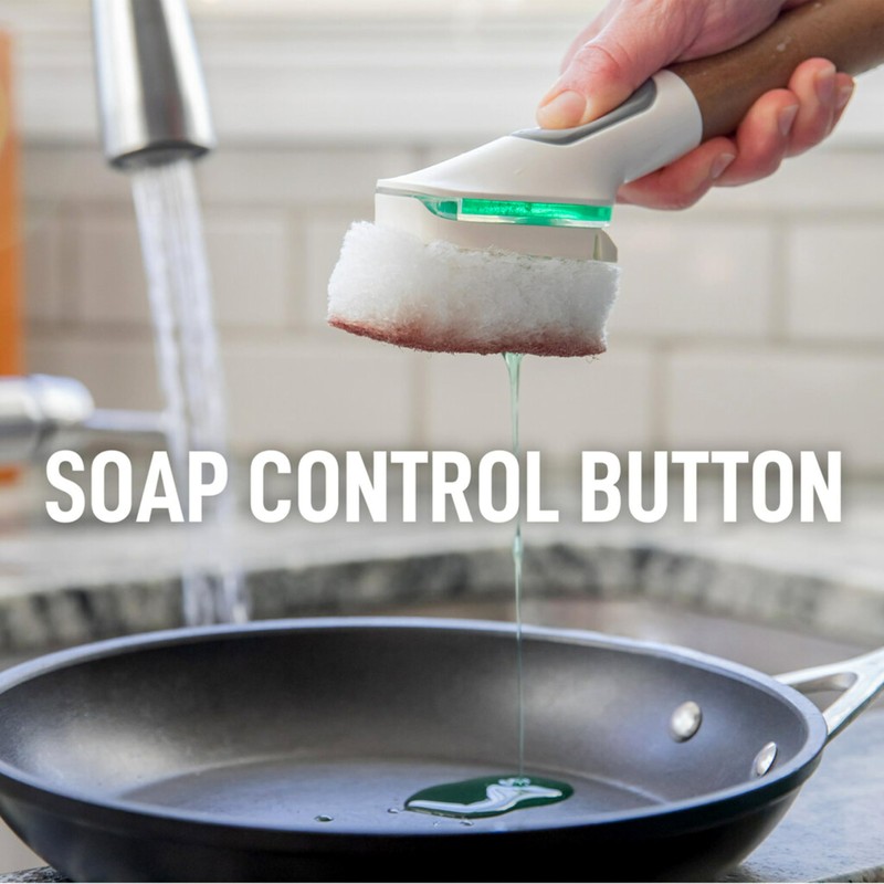 Scotch-Brite Greener Clean Non-Scratch Soap Control Dishwand with 3 Refills