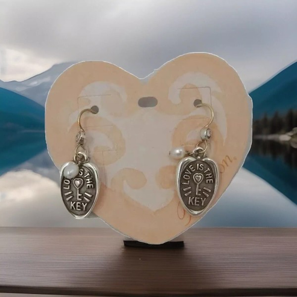 Brighton LOVE IS THE KEY French Wire Earrings NWT JA0792
