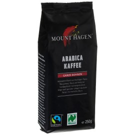 Mount Hagen Organic FT Naturland Arabica Roasted Coffee, 250 g Whole Bean