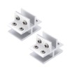 INCREWAY 2 pieces glass clamp, T-shape, 10-12 mm, adjustable aluminium