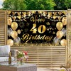 40th Birthday Decorations, Waylipun Happy 40th Birthday Backdrop Banner Photo