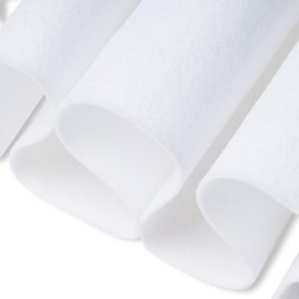 FabricLA Felt Fabric | 72" inches Wide & 1.6mm Thick | Non-Stiff, Soft Fabric Material | Felt Fabric by The Yard | Soft Felt Roll for Crafts, Sewing and Padding | 3 Yard White